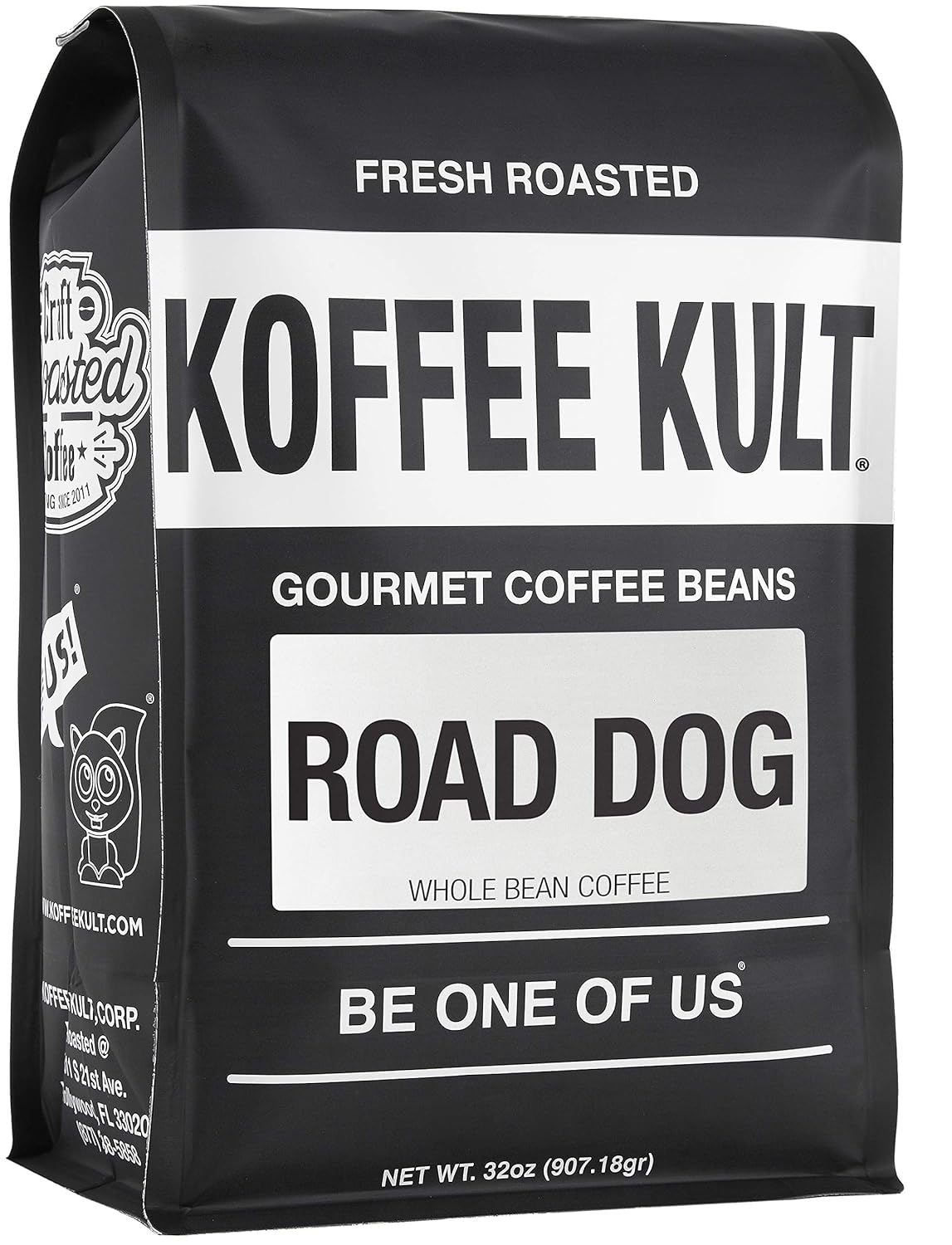 Koffee Kult Road Dog Dark Roast Coffee Beans for True Coffee Lovers
