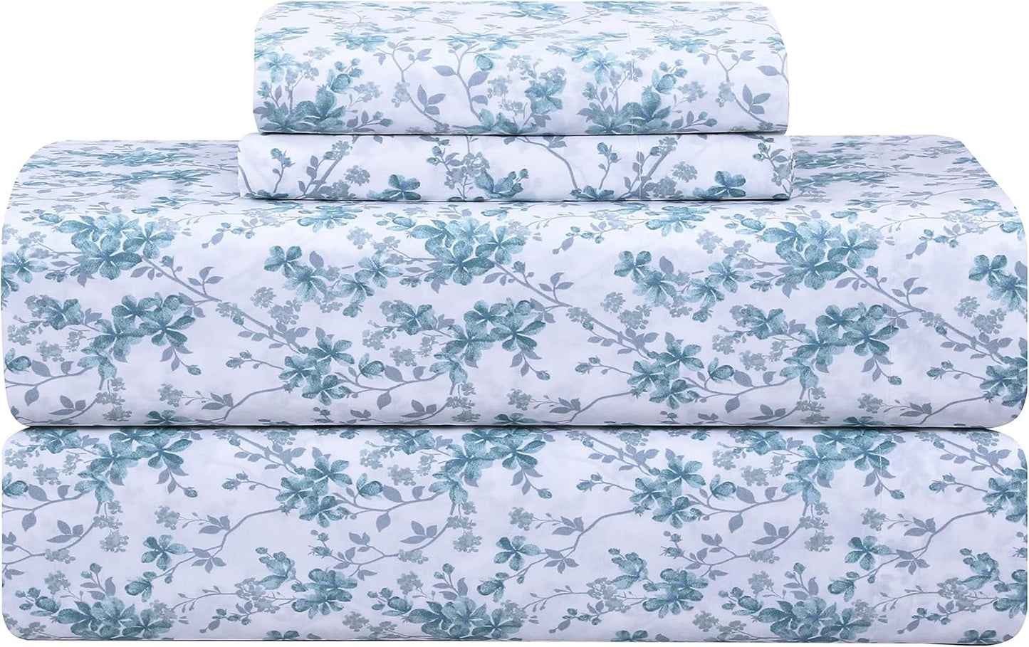 Softest 100% Cotton Sheets with Percale Weave for Comfort