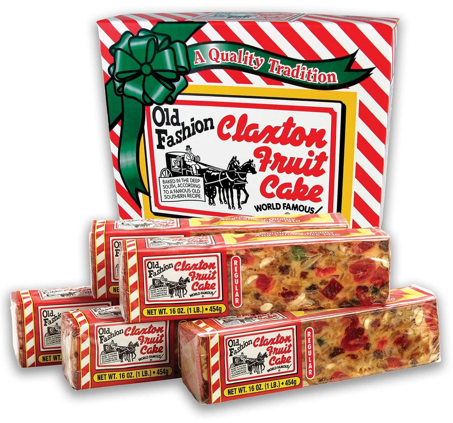 Claxton Fruit Cake 5-Pack of Classic Holiday Treats Since 1910