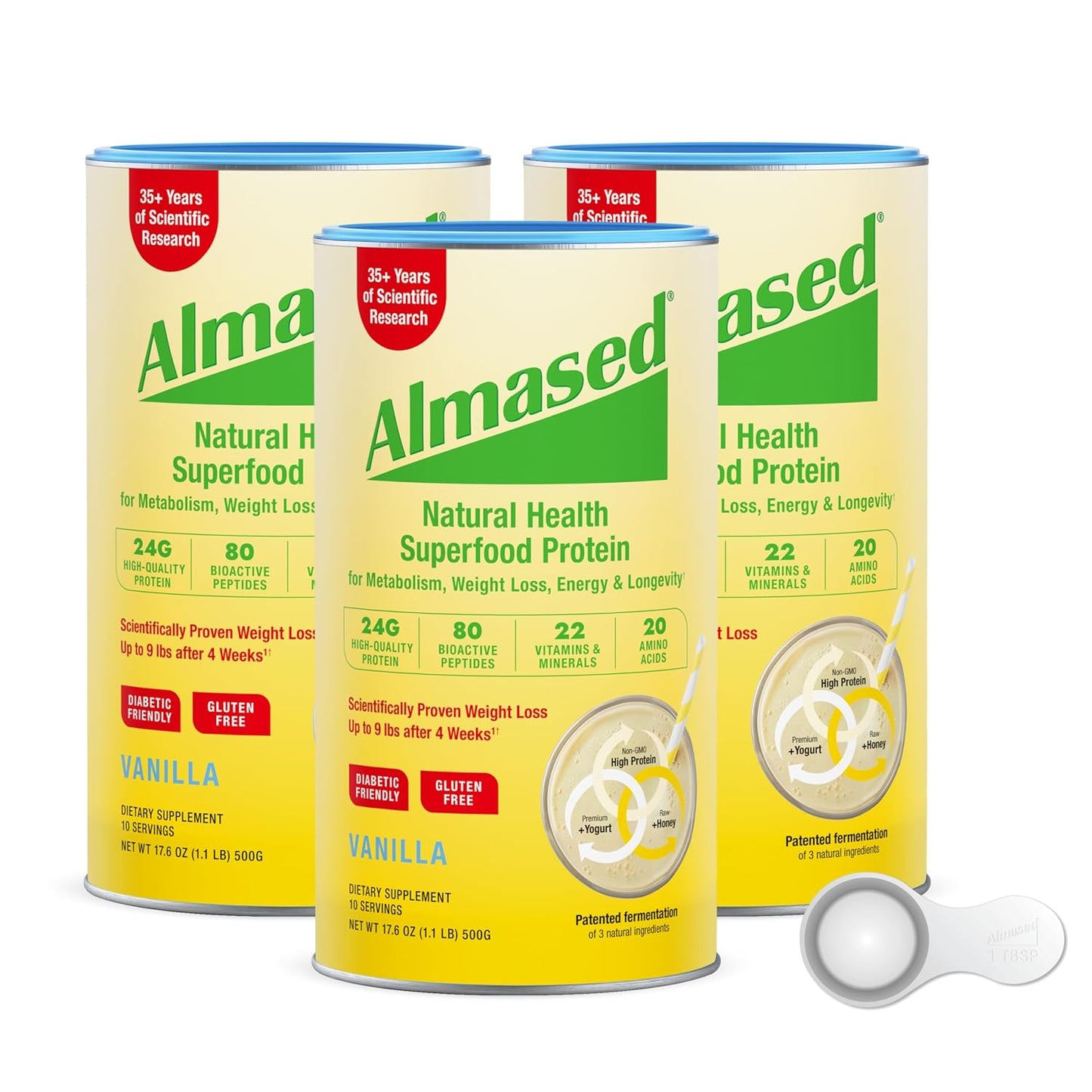 Almased Protein Powder for Weight Loss - Natural Meal Shake