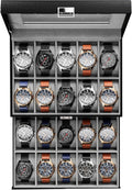 ProCase Watch Box for Men, 20 Slot Watch Case - Display and Protect
