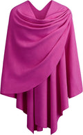 PULI Women's Cozy Cross Front Poncho Sweater for Fall Fashion