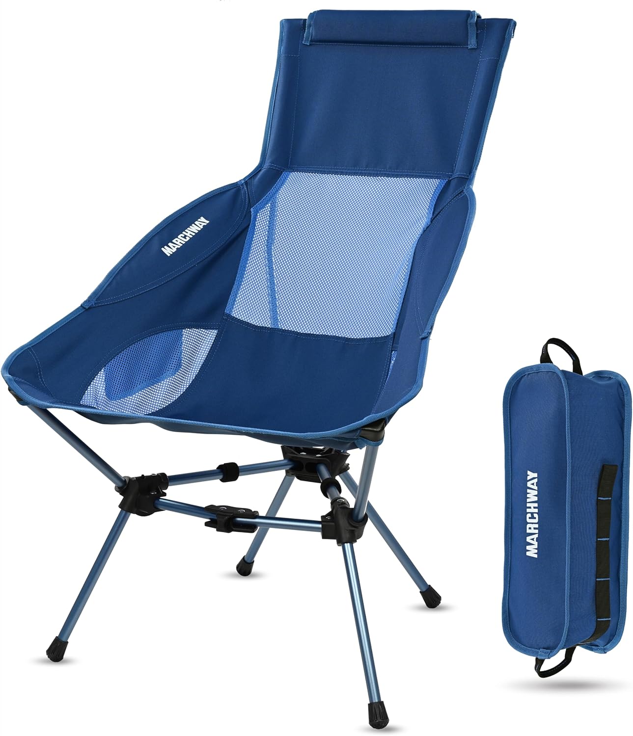 Ultimate Comfort: MARCHWAY Camping Chair with Head Support