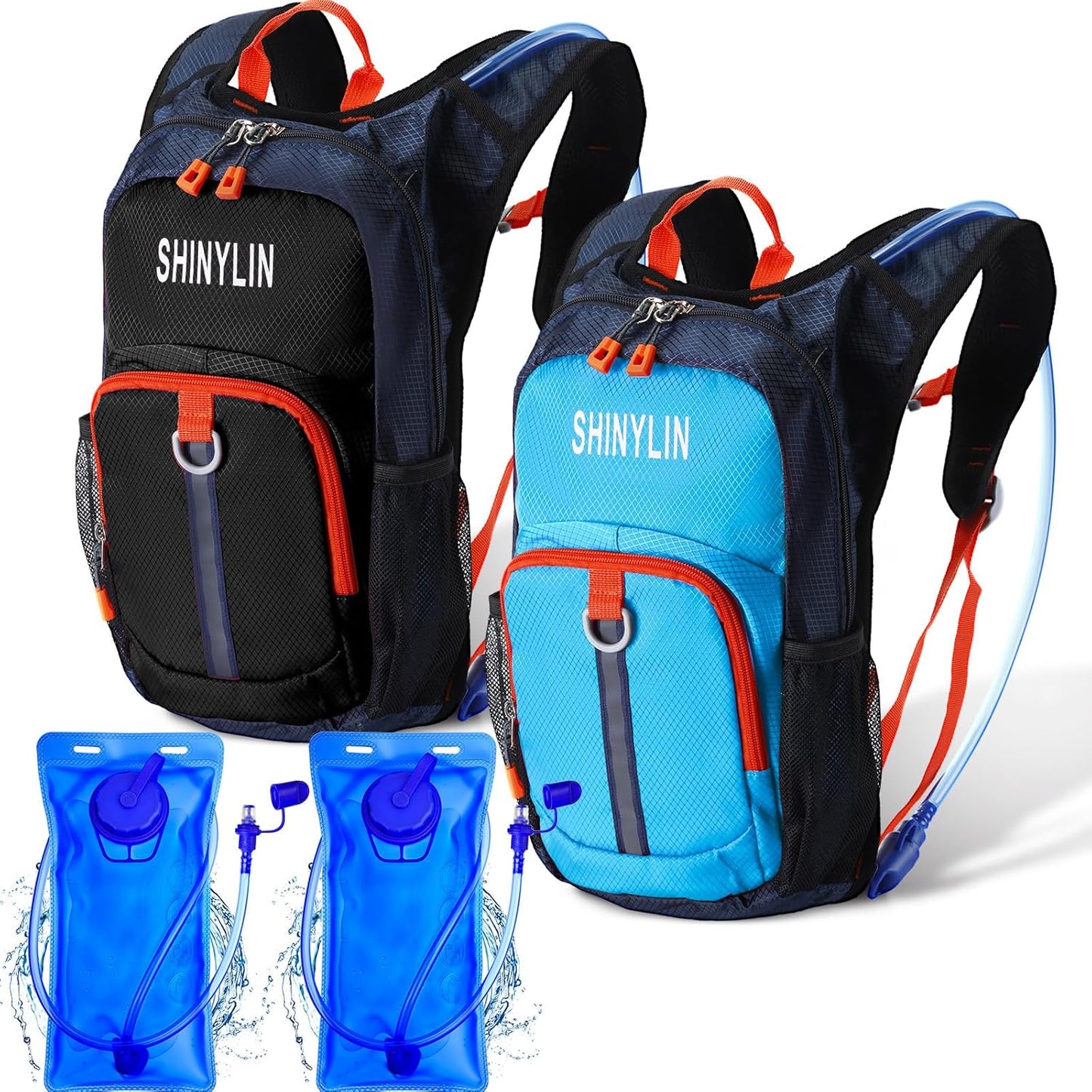 Kids Hydration Backpack Set with 1.5L Bladder for Outdoor Fun