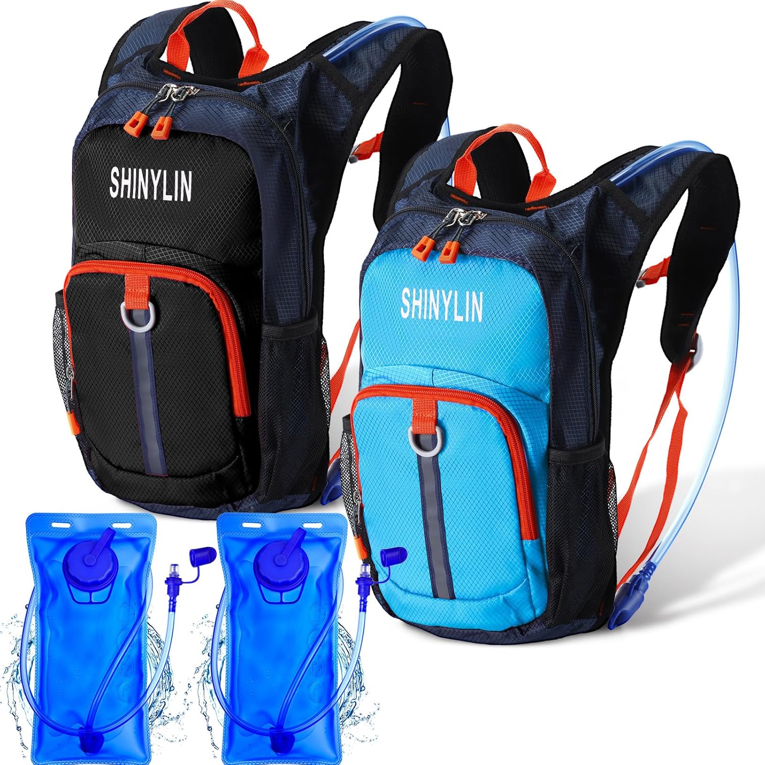 Kids Hydration Backpack Set with 1.5L Bladder for Outdoor Fun