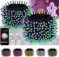 Smart Color Changing Halloween Lights 2Pack 164FT 400LED - App