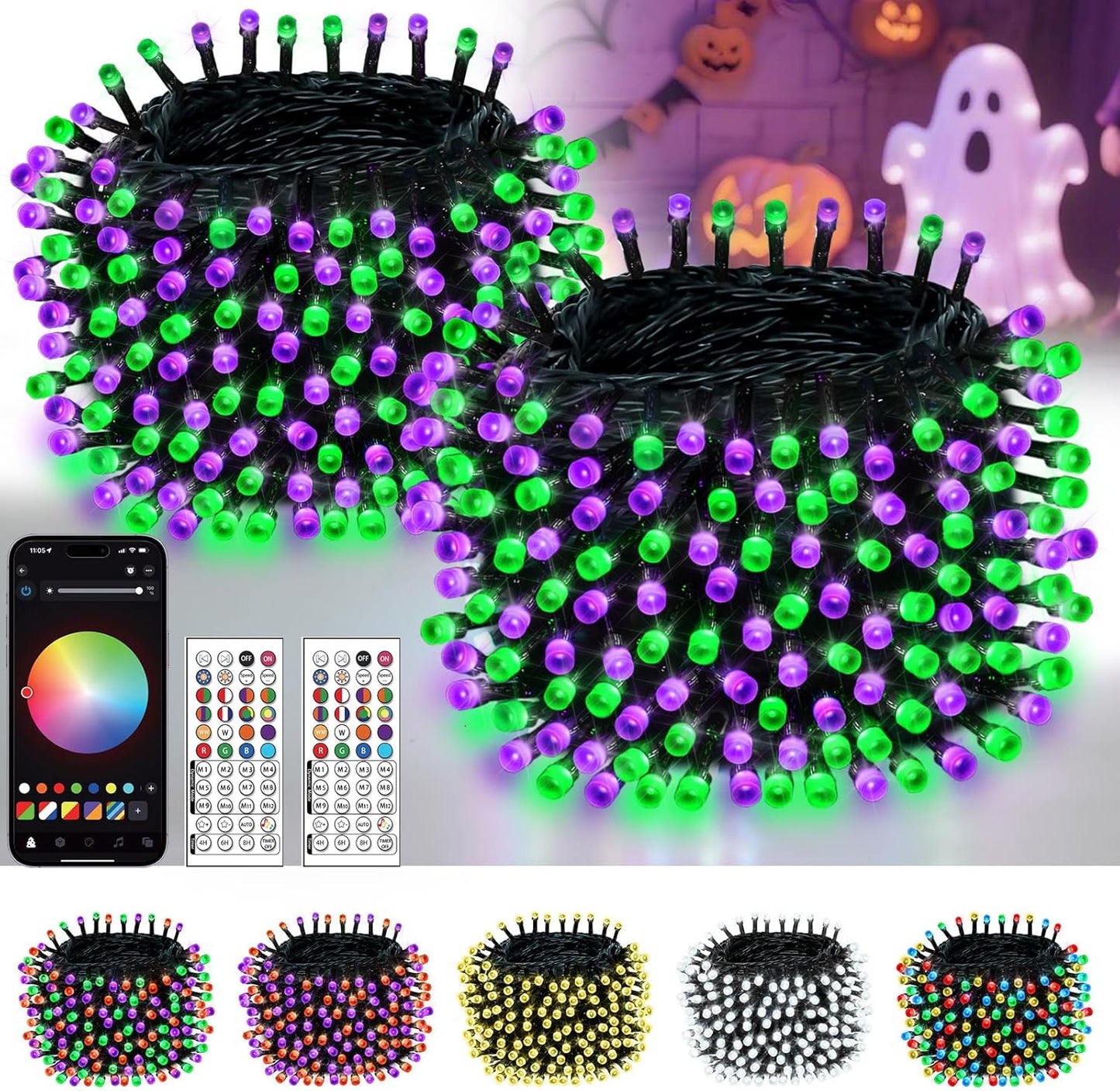 Smart Color Changing Halloween Lights for Festive Decor