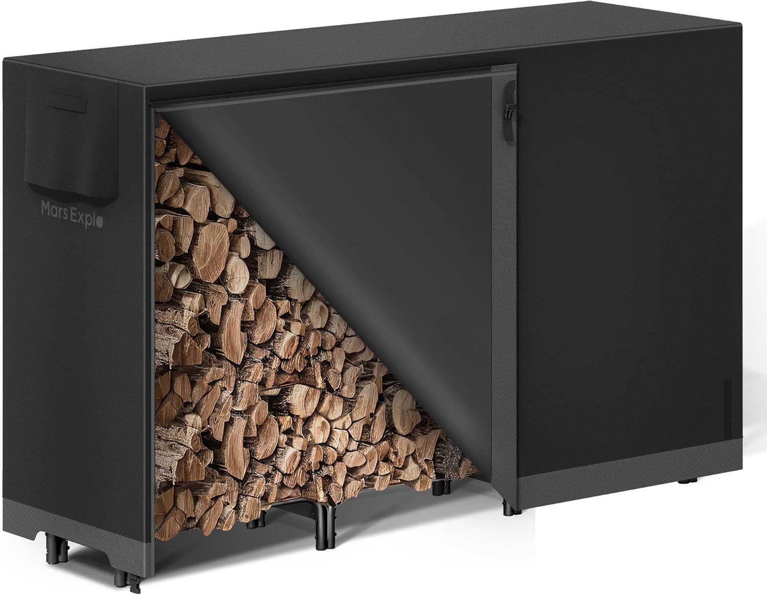 6ft Firewood Log Rack with Cover for Outdoor Storage Needs