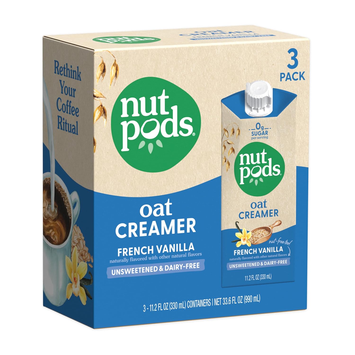 nutpods Oat French Vanilla Creamer - Nut-Free & Keto-Friendly!