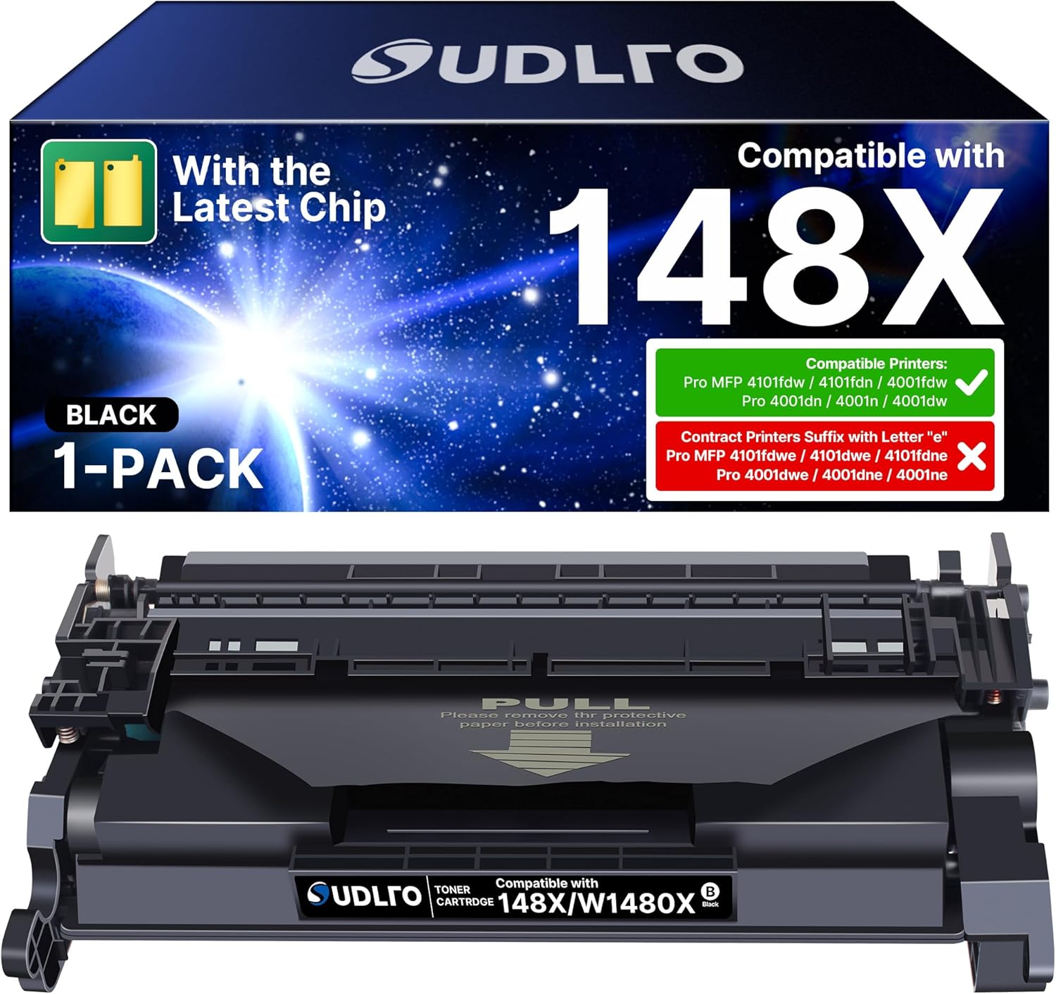 148X Toner Cartridge Replacement for HP Laserjet Pro Series