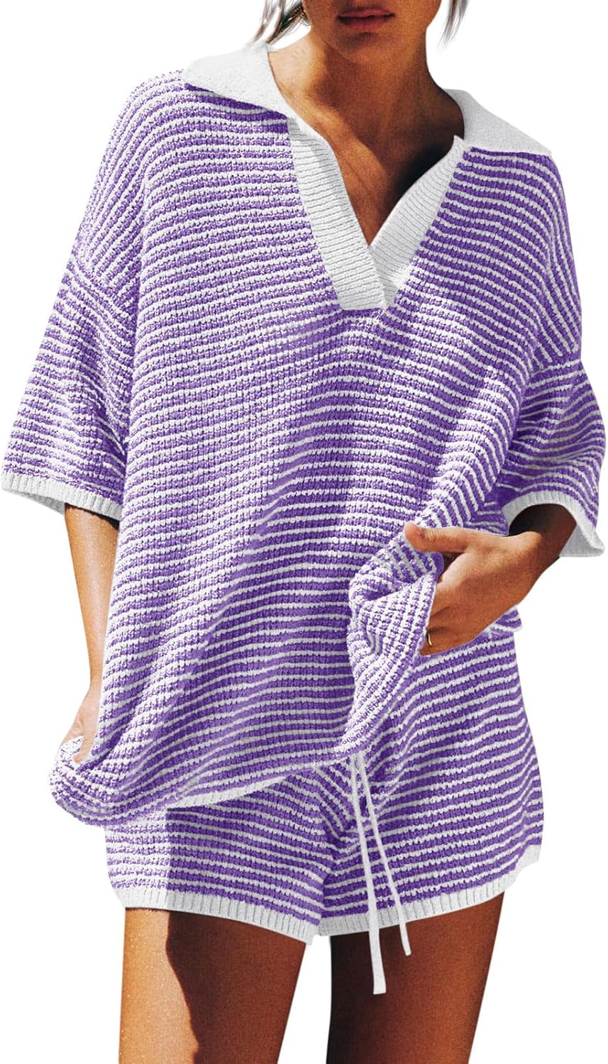 Tankaneo Womens Sweater Set 2 Piece Lounge Outfit for Comfort