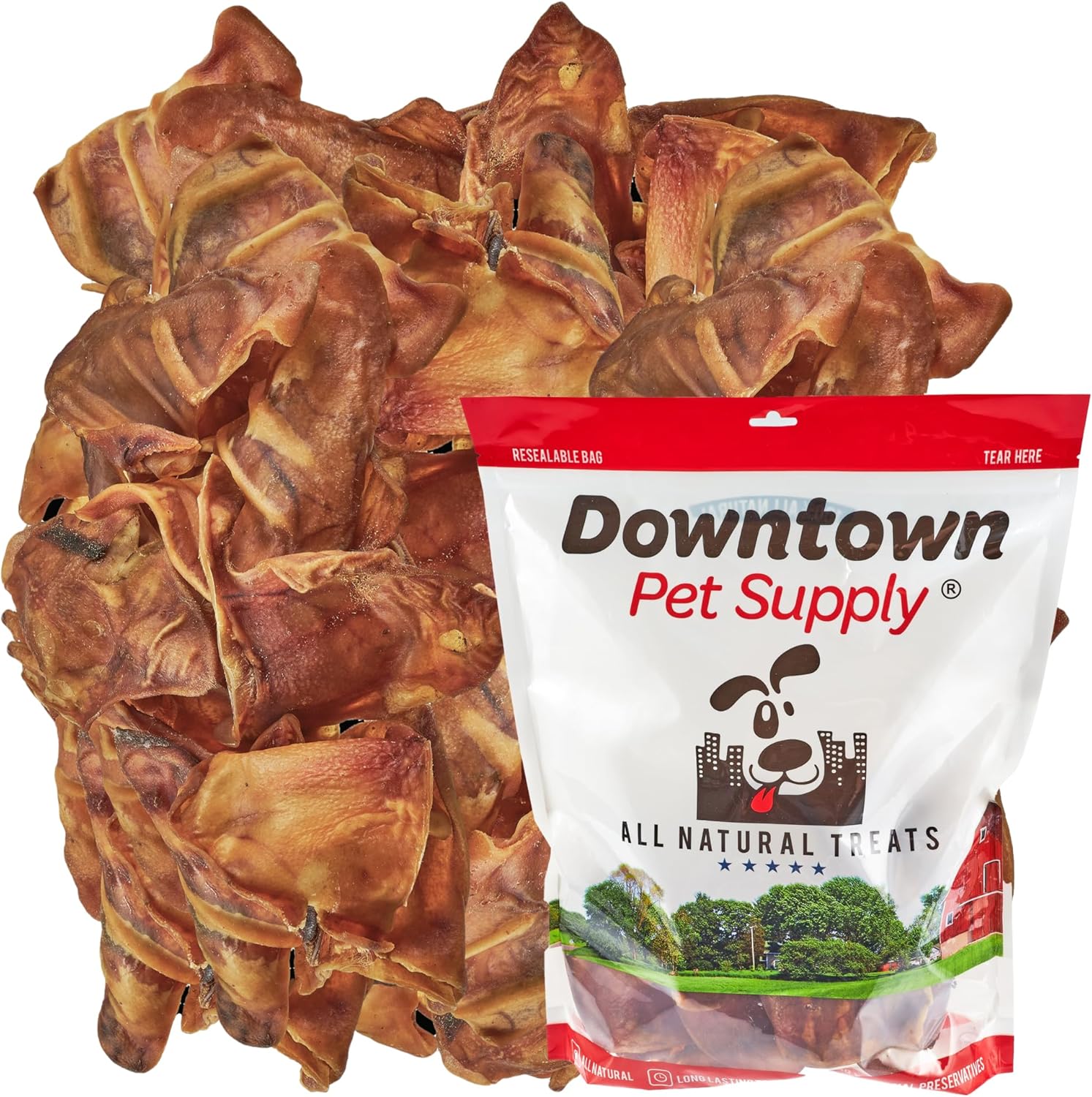 Jumbo Pig Ears for Dogs - Healthy Dental Chews & Treats