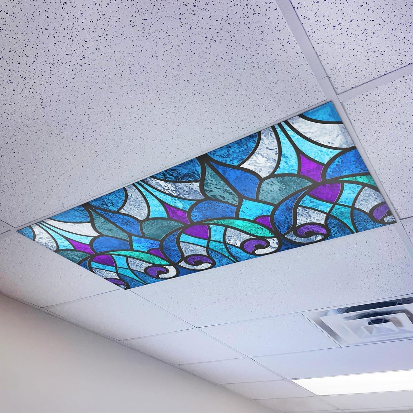 Magnetic Fluorescent Light Cover for Classroom 2x4 Fixtures