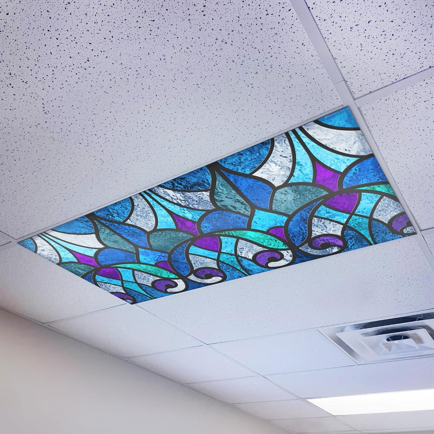 Magnetic Fluorescent Light Cover for Classroom 2x4 Fixtures