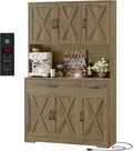 HOSTACK 71 in Pantry Cabinet with Charging Station - Tall Kitchen