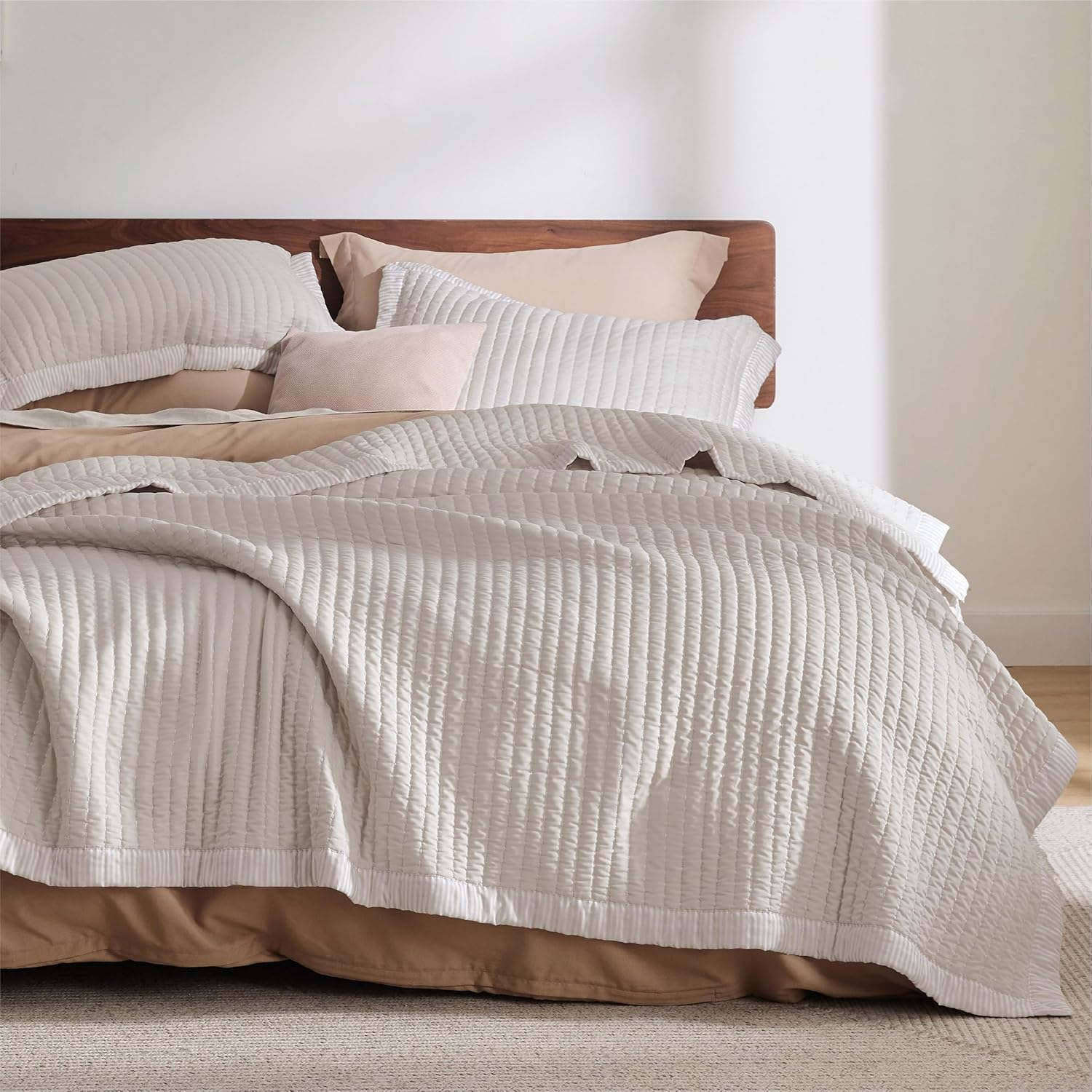 Bedsure California King Quilt Set - Lightweight Summer Bedding