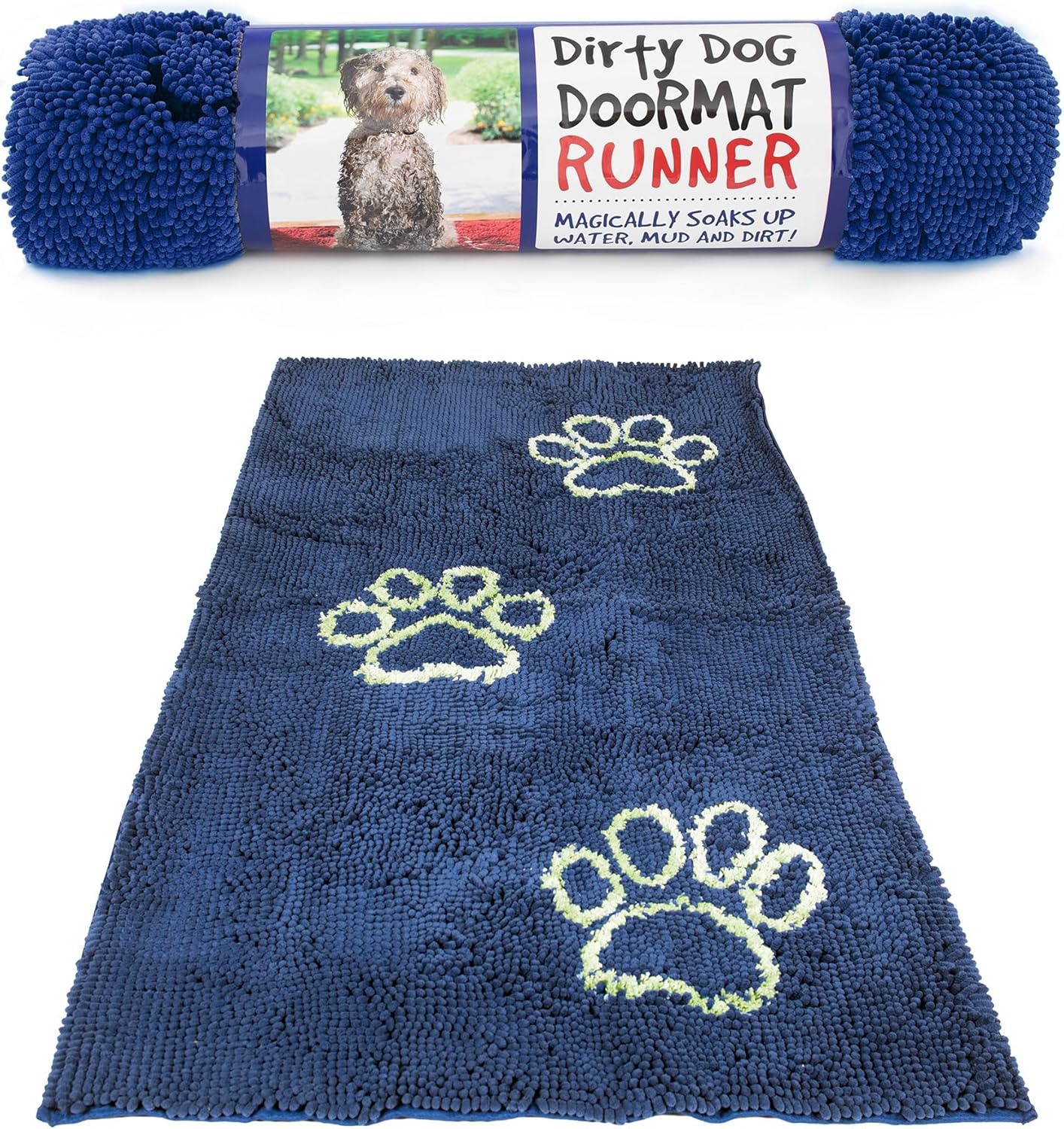 Dog Gone Smart Dirty Dog Doormat - Super Absorbent Rug for Pets