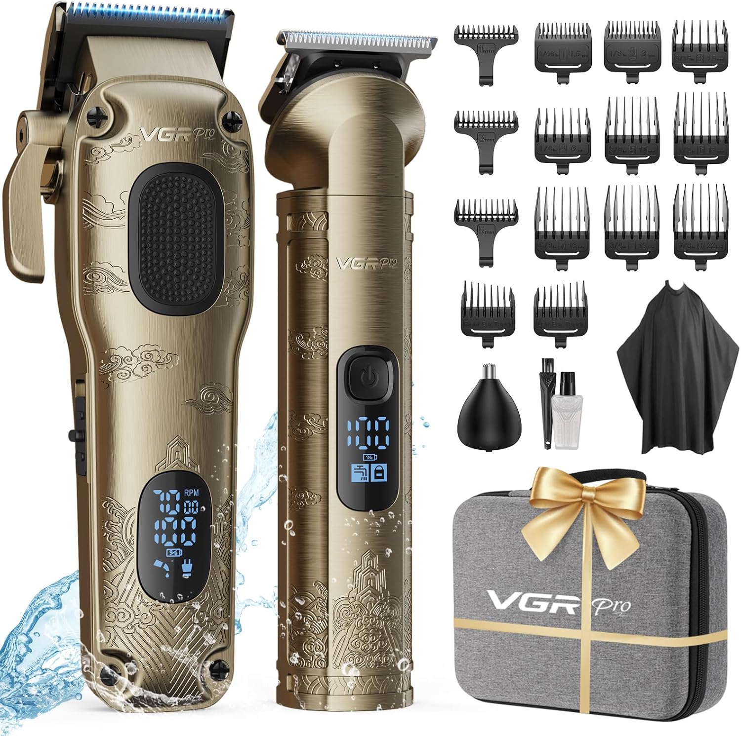 Professional Hair Clippers for Men with Cordless Convenience