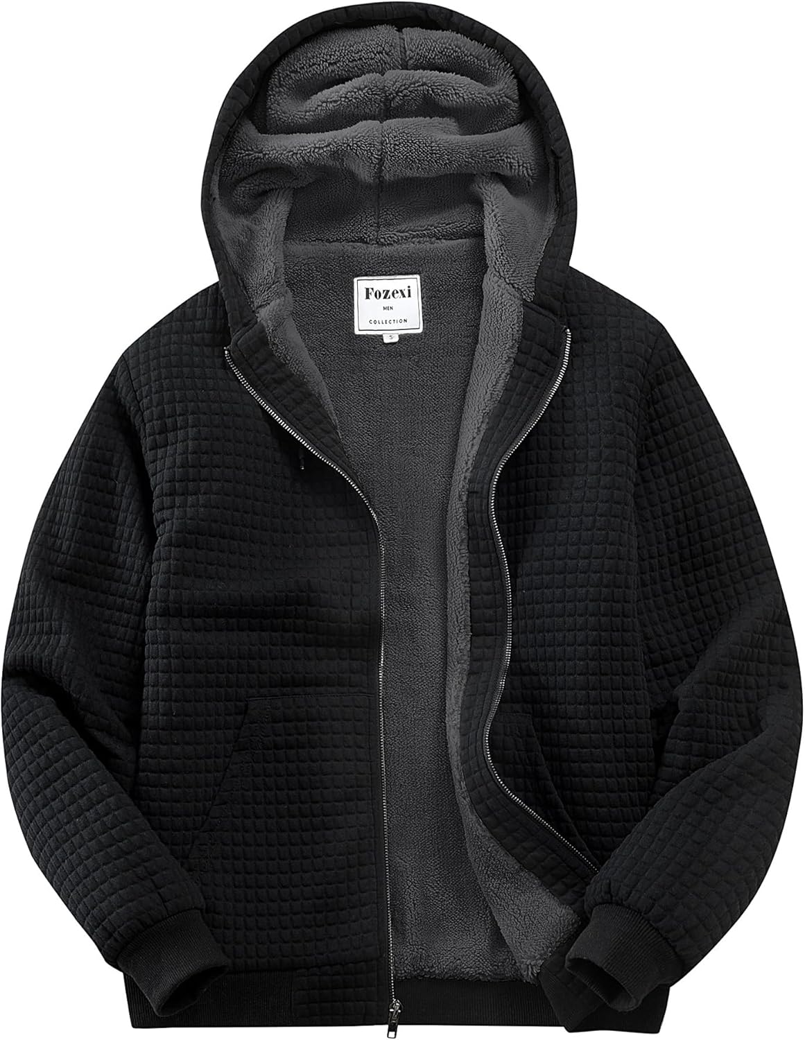 Men's Fleece Heavyweight Full Zip Hoodie Jacket for Comfort