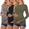 Ekouaer Womens Long Sleeve Maternity Shirts for Every Occasion