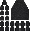 Nuanchu 20 Pack Nonslip Floor Mats for Urinals - Absorbent Black Pads
