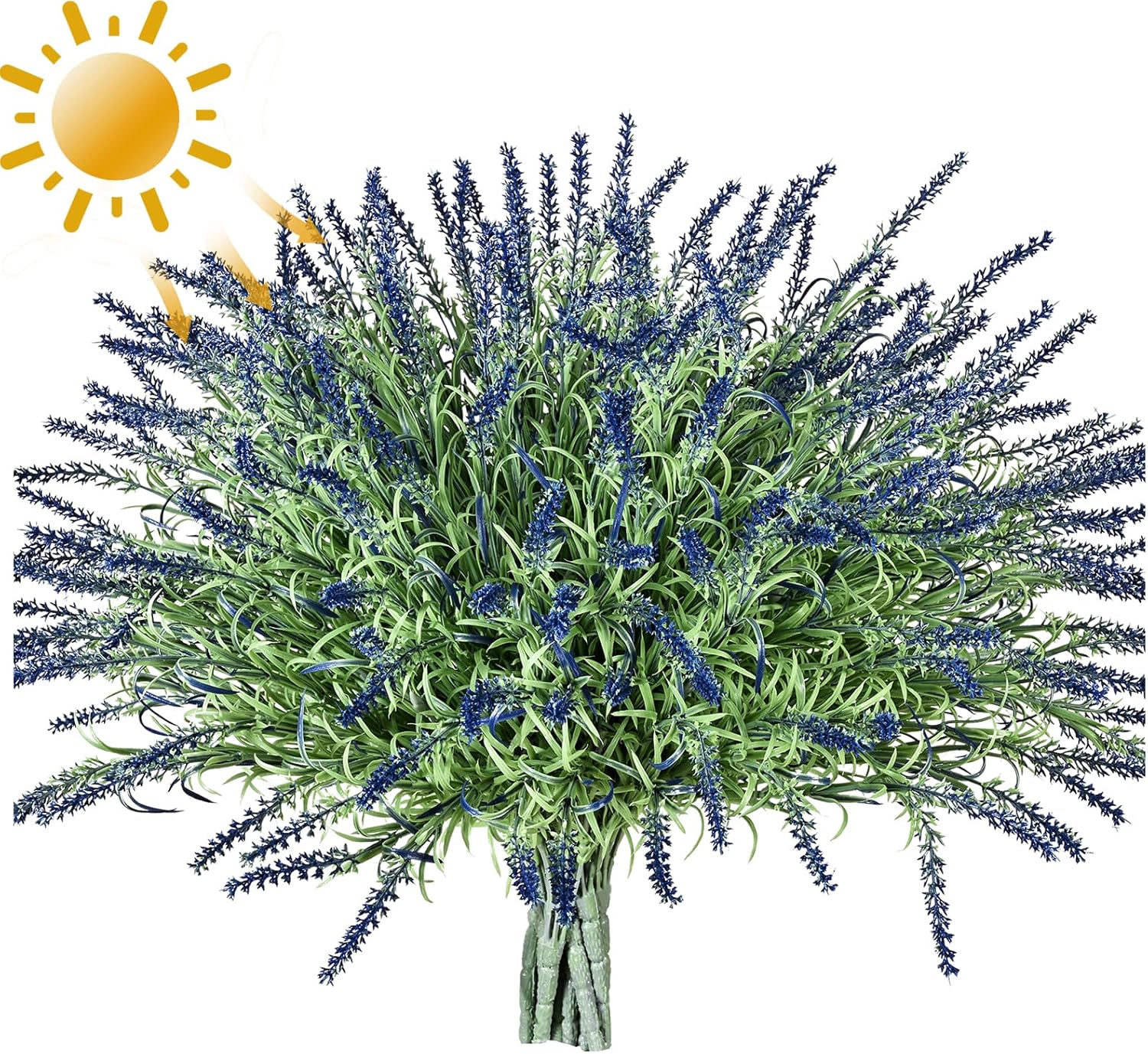 UV Resistant Artificial Lavender Flowers for Outdoor Decor