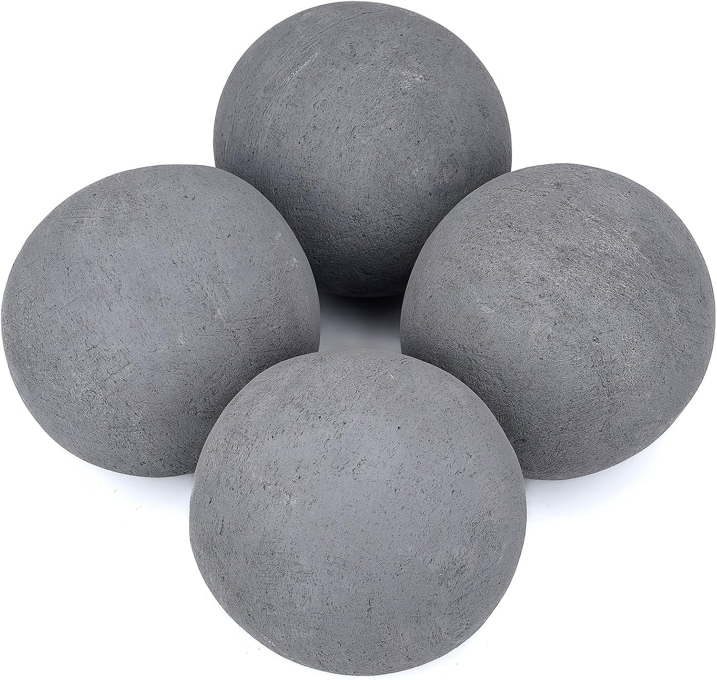 Stanbroil Ceramic Fire Balls - 6 Inch Round Fire Stones Set