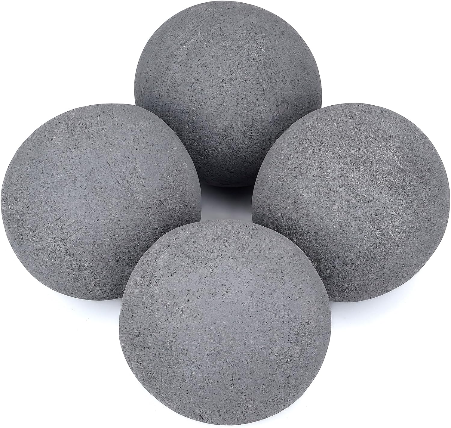 Stanbroil Ceramic Fire Balls - 6 Inch Round Fire Stones Set