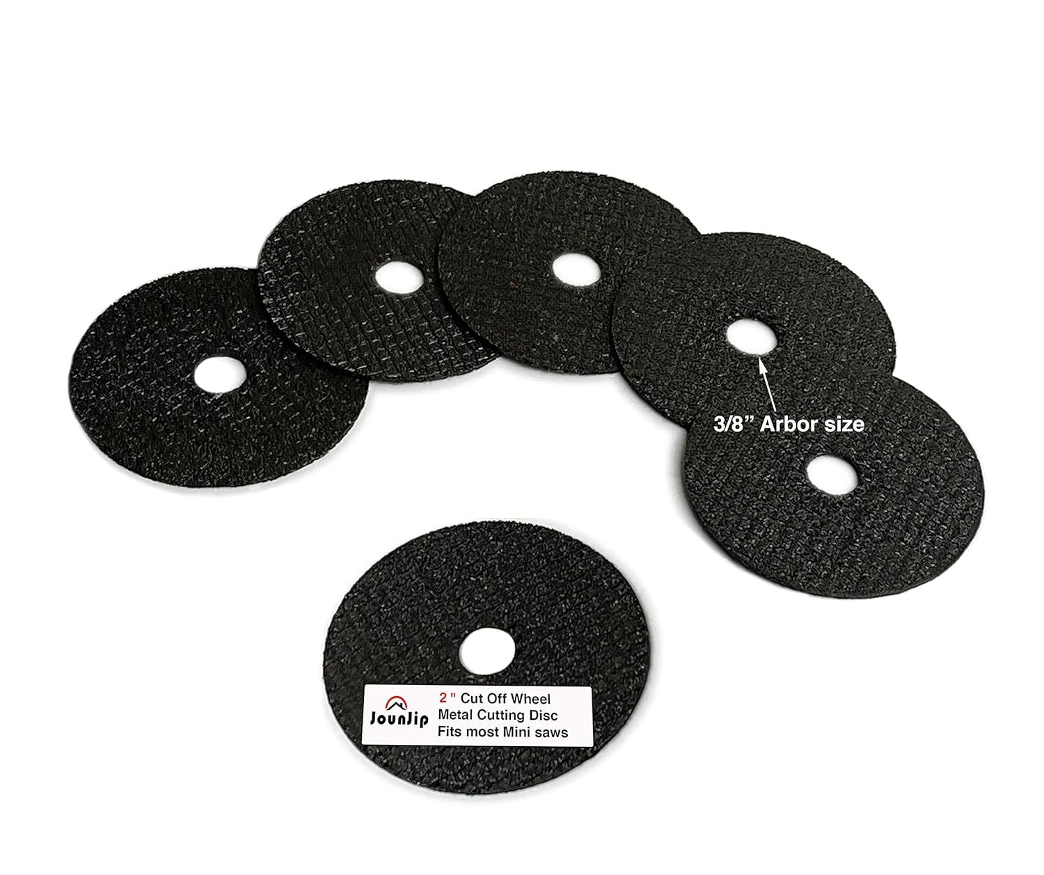 Premium 2 Black Metal Cutting Discs - 6-Pack for Mini Saws & Rotary Tools