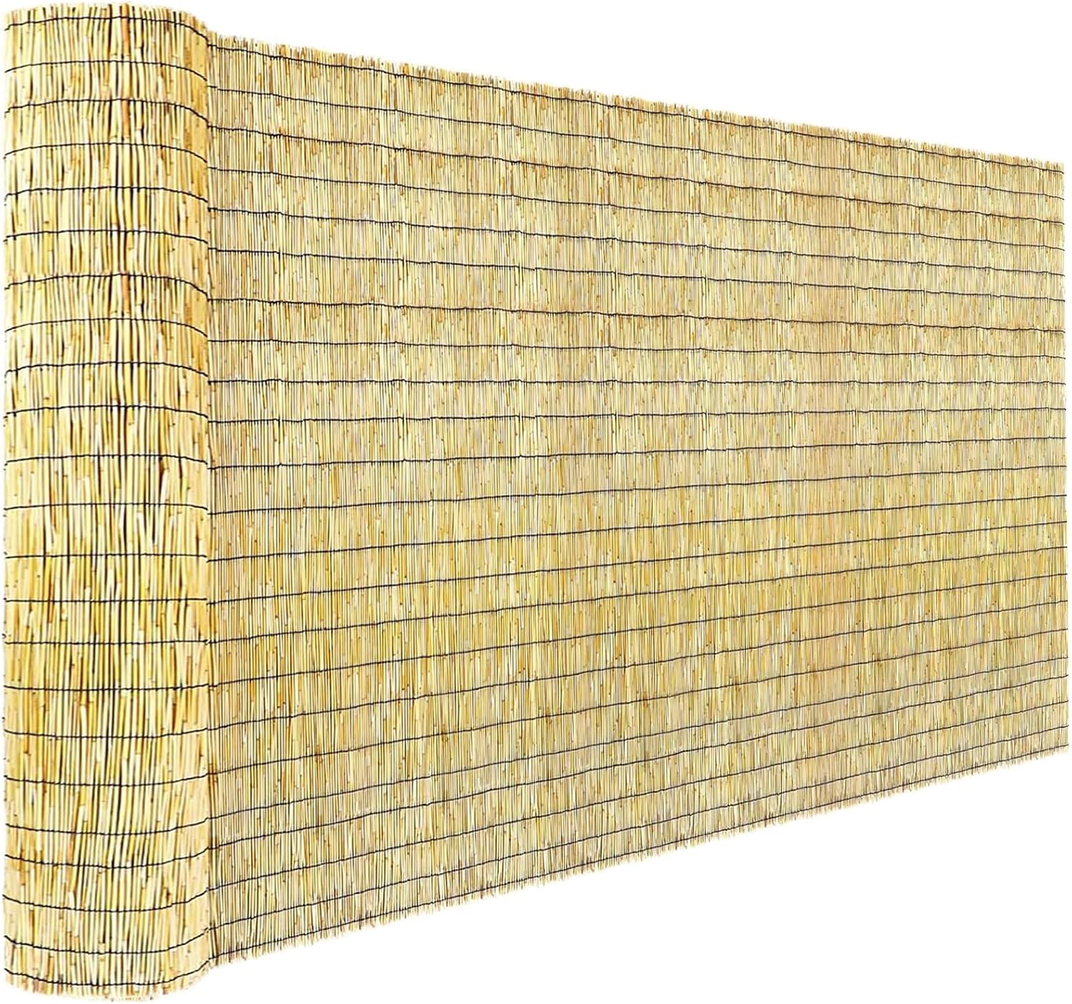 Bamboo Privacy Fence Rolls 6 Feet High for Outdoor Spaces