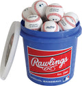 Rawlings Official League Baseballs 24-Count Bucket - Youth 12U