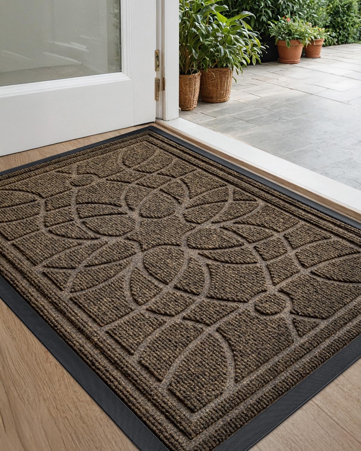 DEXI Heavy Duty Non Slip Low Profile Doormat for Entryway