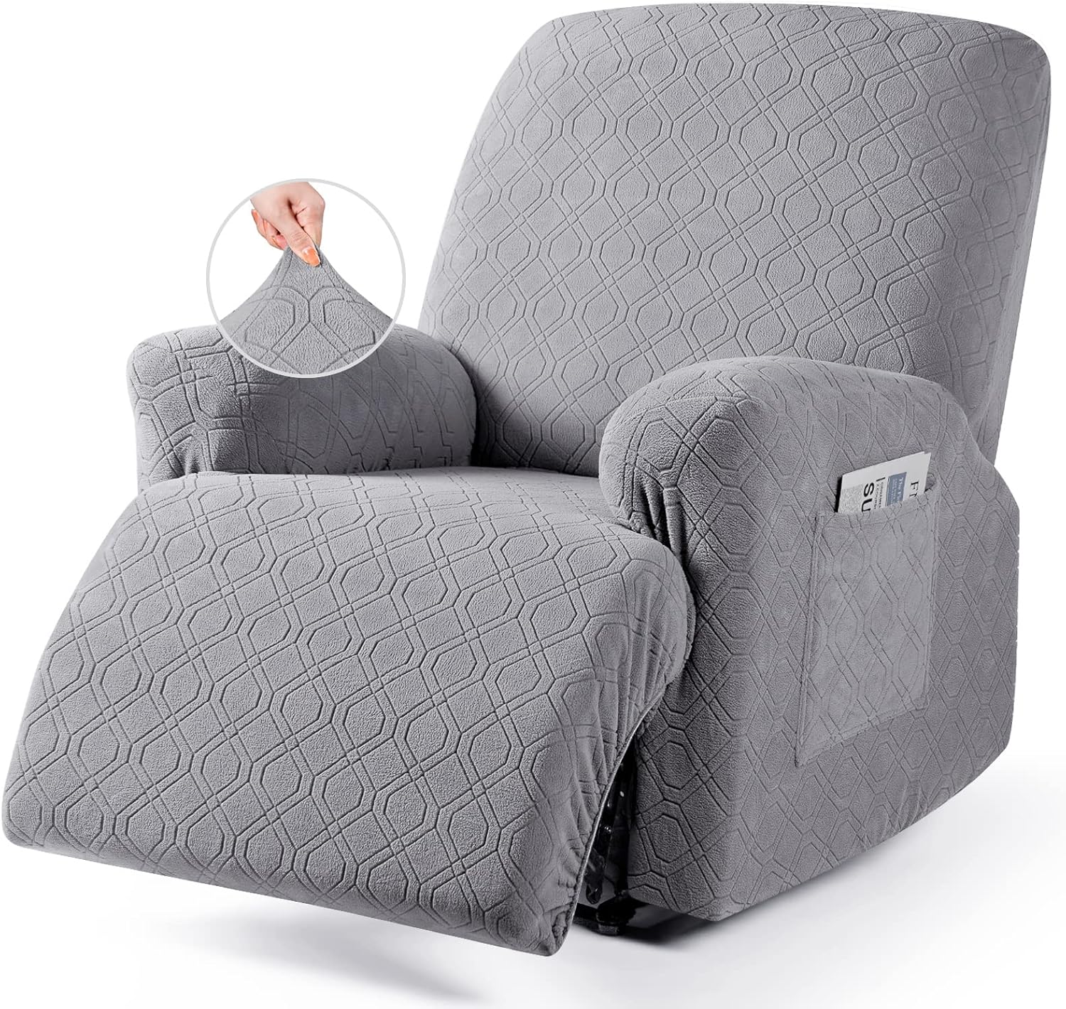VANSOFY Recliner Chair Cover - 3-Piece Stretch Protector