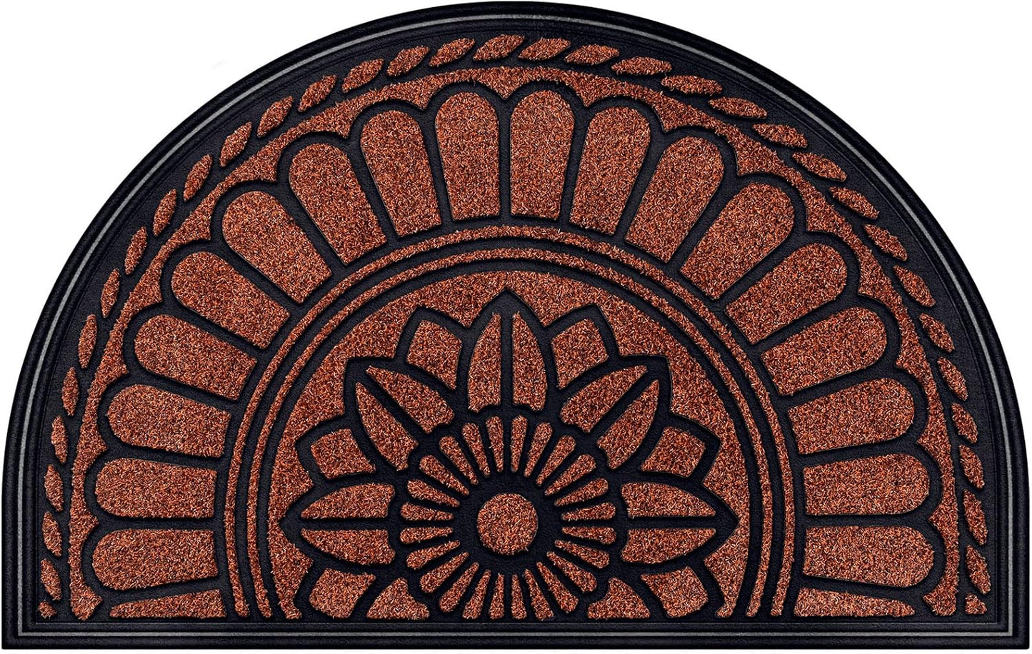 Mibao Half Round Door Mat for Non-Slip Welcome Entrance