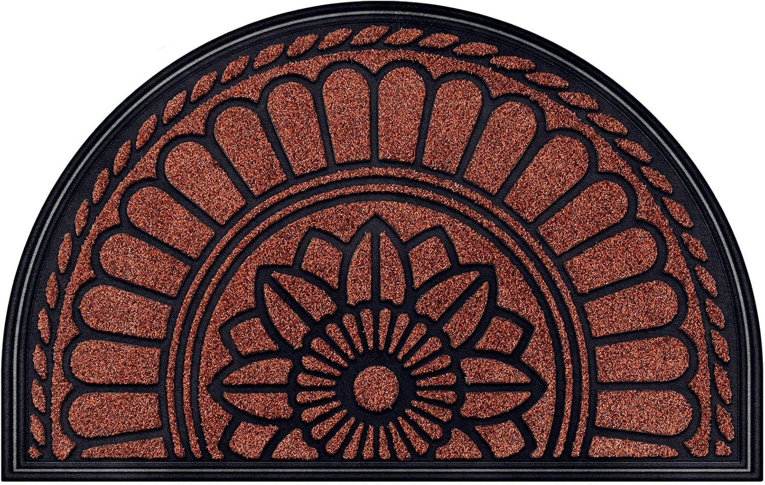 Mibao Half Round Door Mat for Non-Slip Welcome Entrance