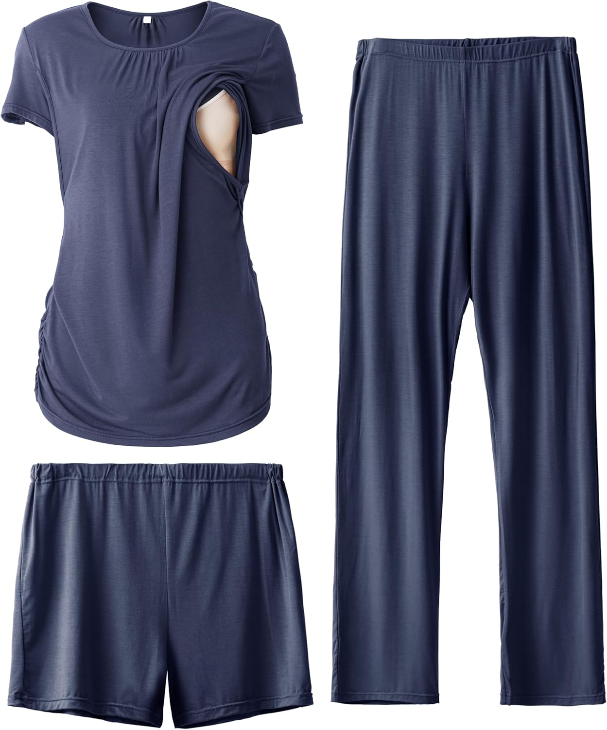 SUNNYBUY Womens Maternity Nursing Pajamas Set for Comfort