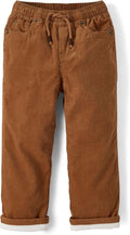 Corduroy Pull On Pants for Boys and Toddlers - Microfleece Lined