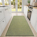 Large Kitchen Runner Rugs Long Kitchen Mat Non Slip Washable - Green