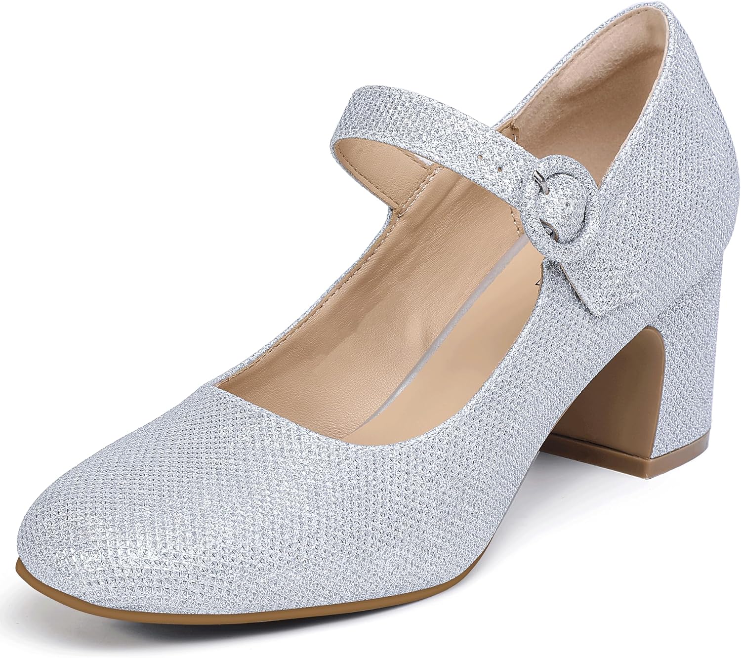 IDIFU Mary Jane Pumps: Stylish Closed Toe Chunky Block Heels