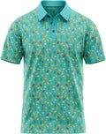 Tropical Hawaiian Golf Polo Shirt Men Sizes S-5XL - Performance Polo