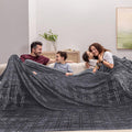 COOVA Oversized King Fleece Blanket 120x120 in - Giant Cozy Throw