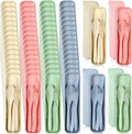 50-Set Travel Utensils Pack - Reusable Wheat Straw Cutlery Bright