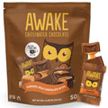 AWAKE Caffeinated Caramel Milk Chocolate Bites - 50 Pack