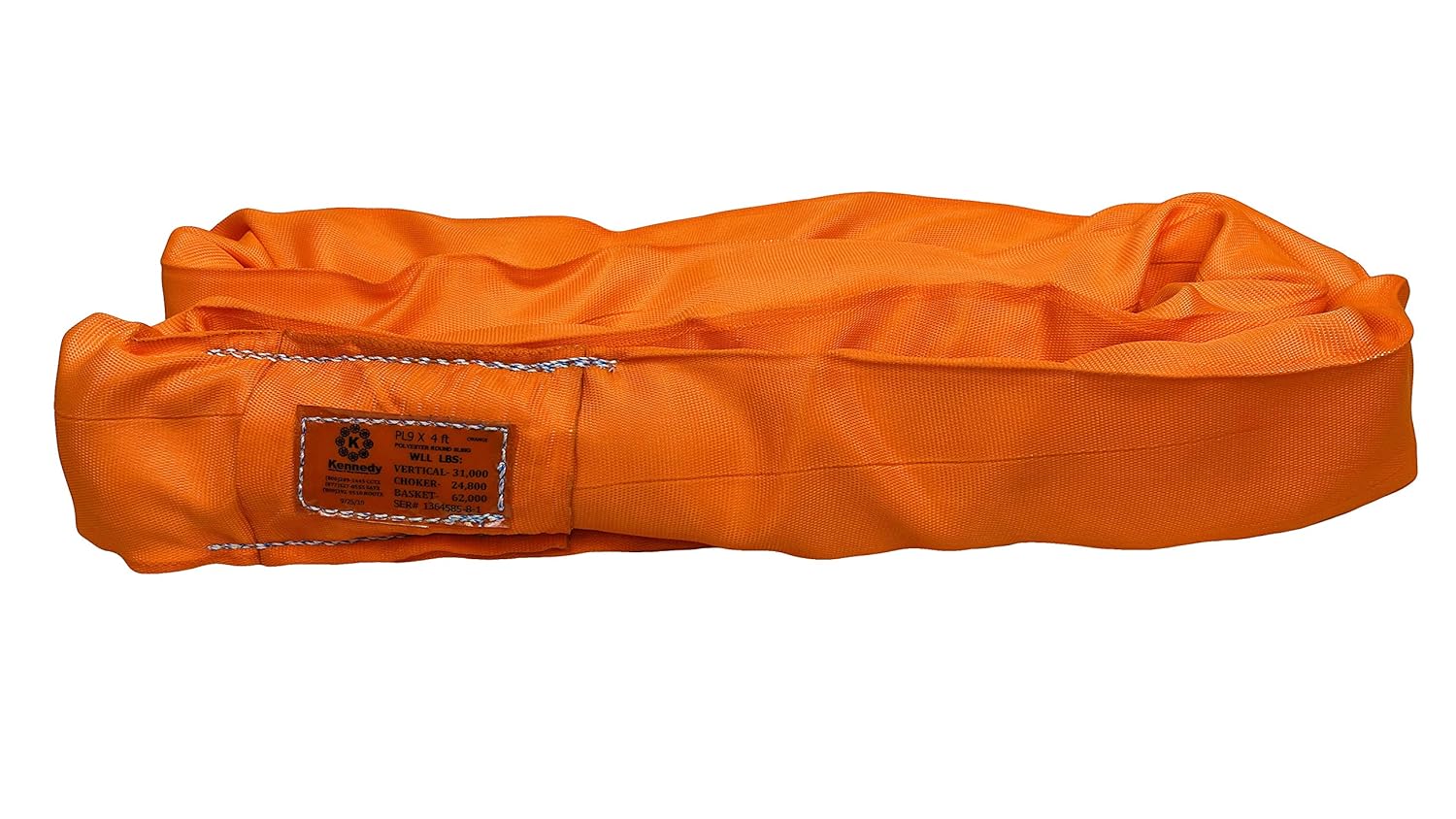 Power Lift PL9x12ft Orange Polyester Round Sling for Heavy Loads