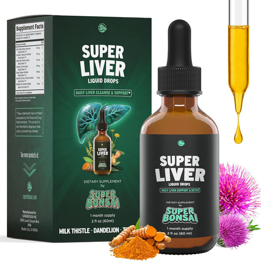 Super Liver Support with Milk Thistle - Natural Detox Aid
