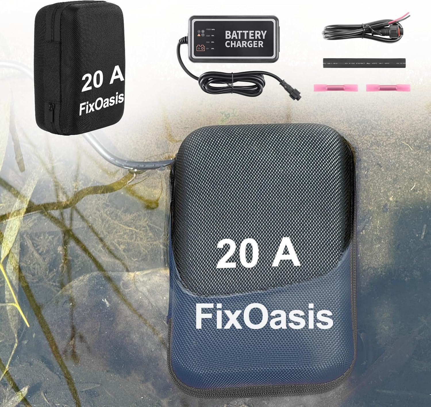 20Ah Ultra-High-Capacity Fish Finder Power Battery Kit for Kayak