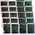 LCD Writing Board for Kids 20 Pack - Reusable 8.5 in Doodle Pads