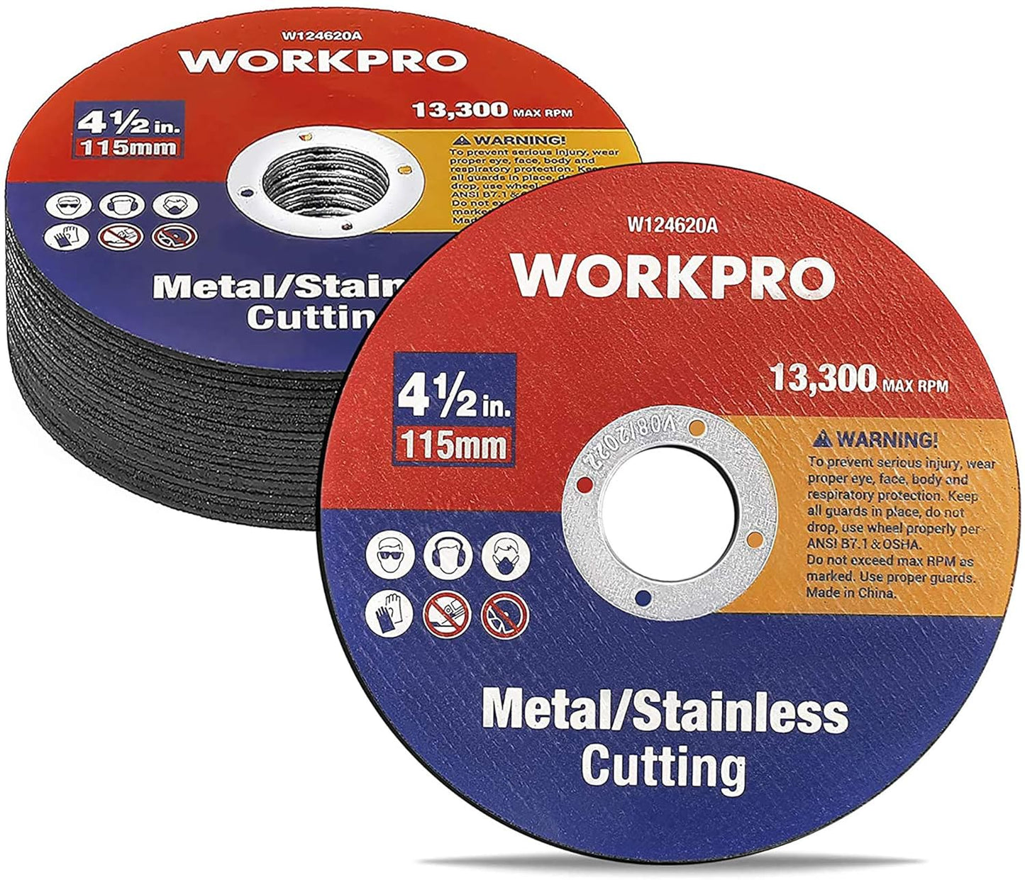 WORKPRO 20-Pack Metal Cutting Wheels - Precision Cuts Every Time