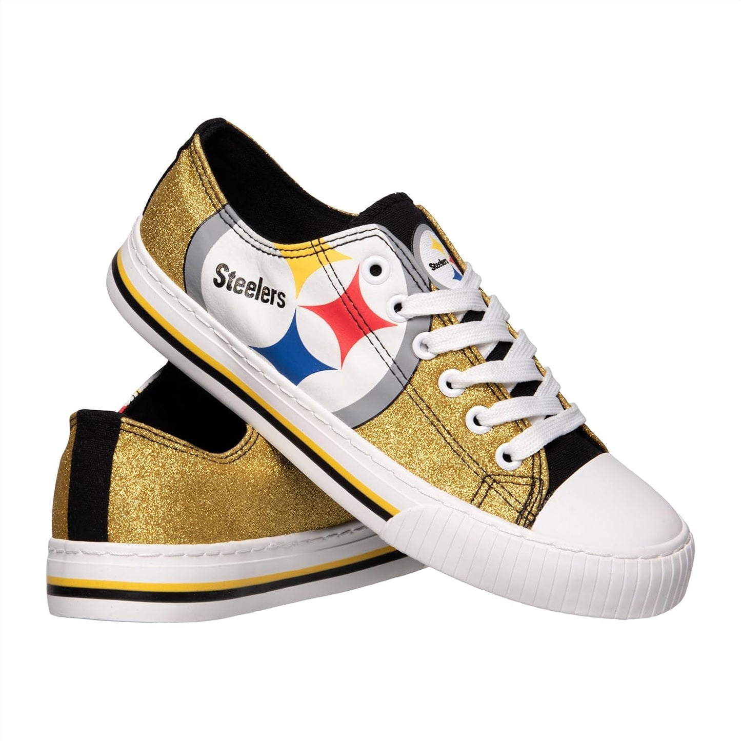 FOCO Women's Dallas Cowboys Glitter Low Top Sneakers