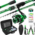 Ghosthorn Graphite Telescoping Fishing Rod and Reel Combo - Portable